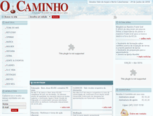 Tablet Screenshot of jornalocaminho.com.br